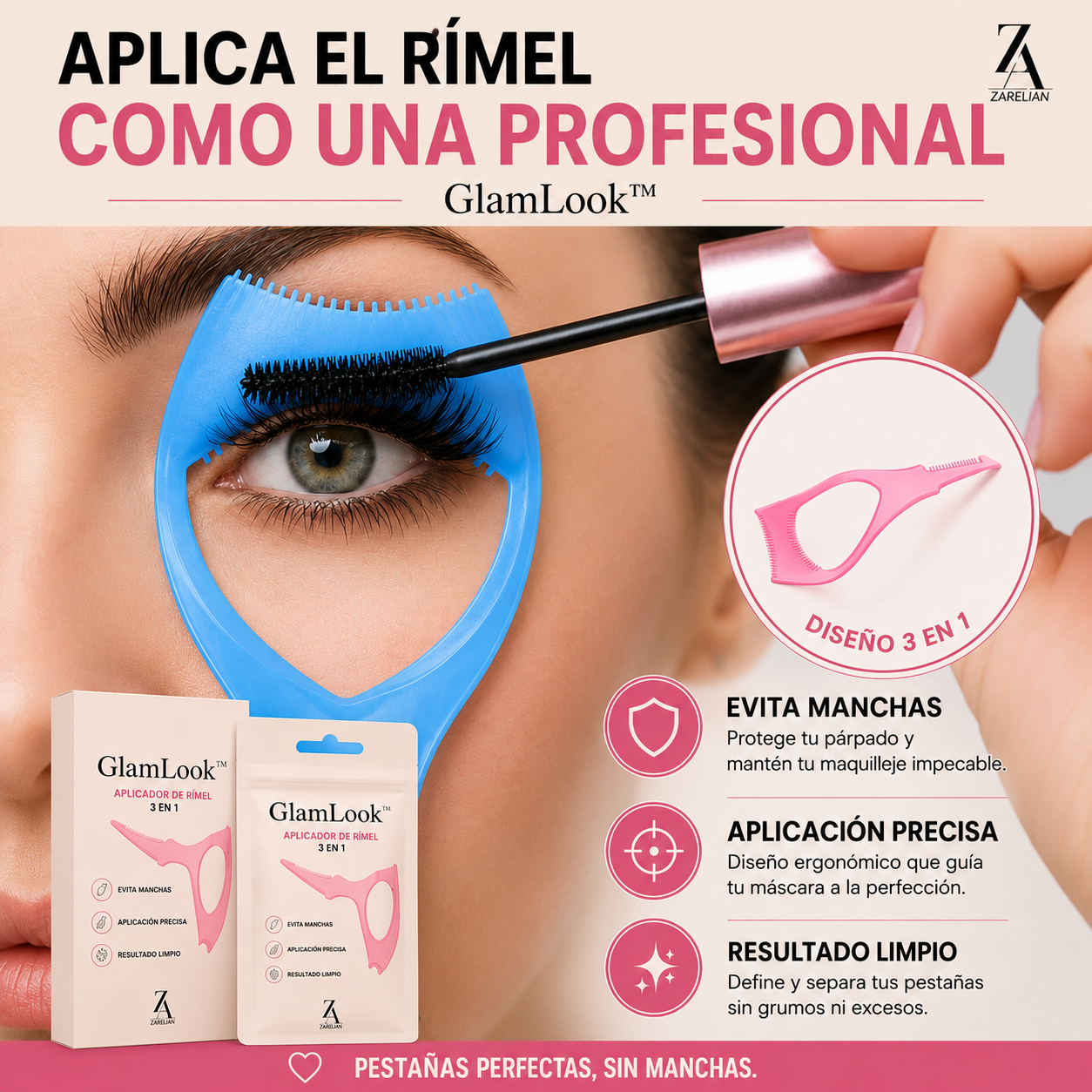 Aplicador de rímel - GlamLook