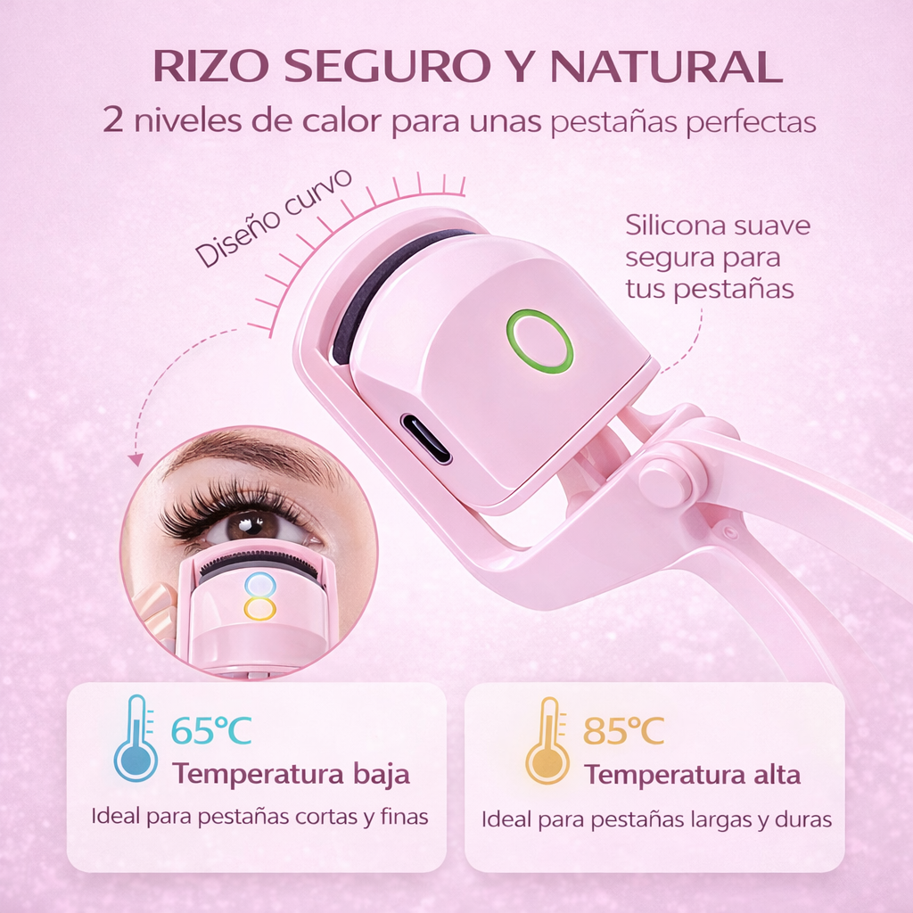 Rizador de Pestañas Térmico — ¡Pestañas perfectas y duraderas en segundos!