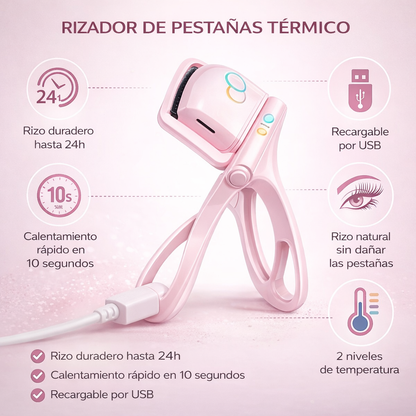 Rizador de Pestañas Térmico — ¡Pestañas perfectas y duraderas en segundos!