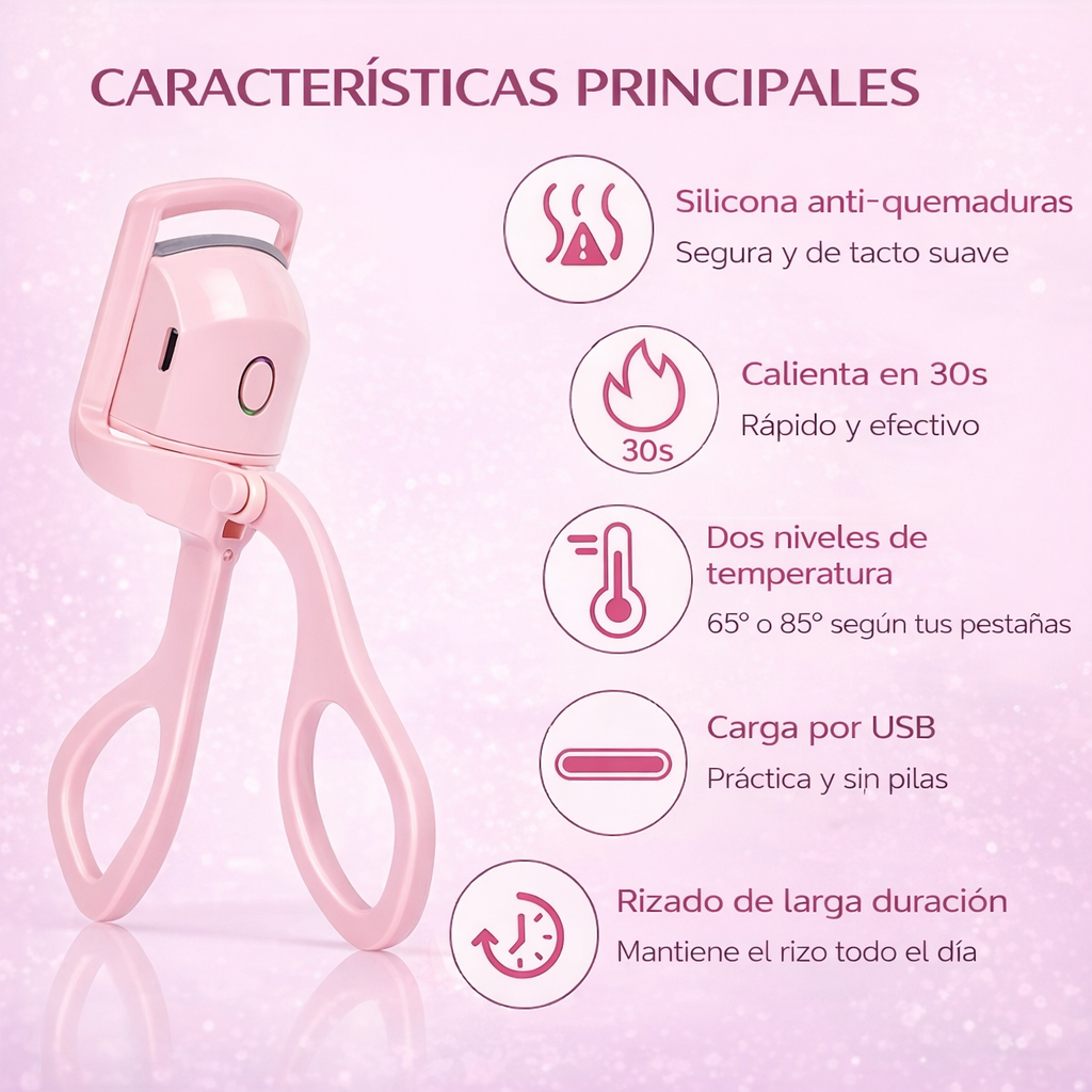 Rizador de Pestañas Térmico — ¡Pestañas perfectas y duraderas en segundos!